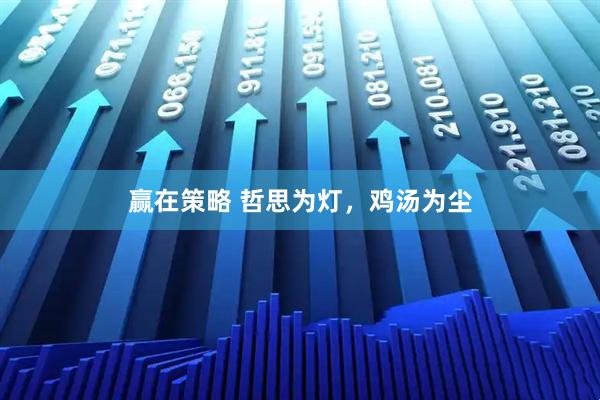 赢在策略 哲思为灯，鸡汤为尘