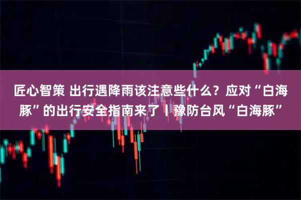 匠心智策 出行遇降雨该注意些什么？应对“白海豚”的出行安全指南来了丨豫防台风“白海豚”